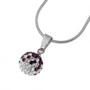 Necklace ball purple