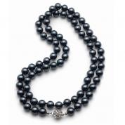 Necklace - Pearl, dark grey