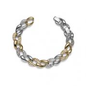 Bracelet - Rank, golden + rhodium