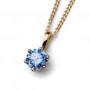  Necklace - Brilliance, blue (golden)