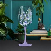  Wine glass - Bee-Tanical, blue 