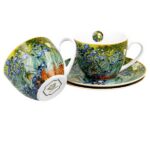 Portselanist teetassid alustaldrikutega, Vincent van Gogh (Iris) - Image 3
