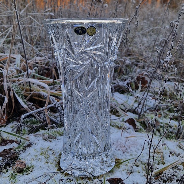 Kristallist vaas 25,5cm.