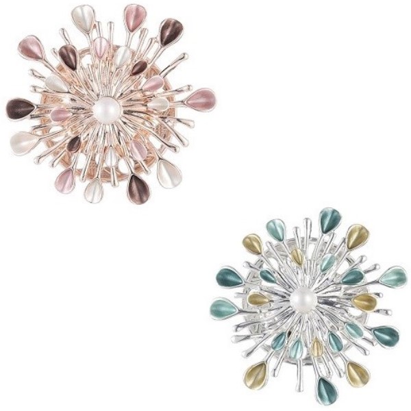 Pross - disain pärliga (kuldne või hõbedane) magnetiga