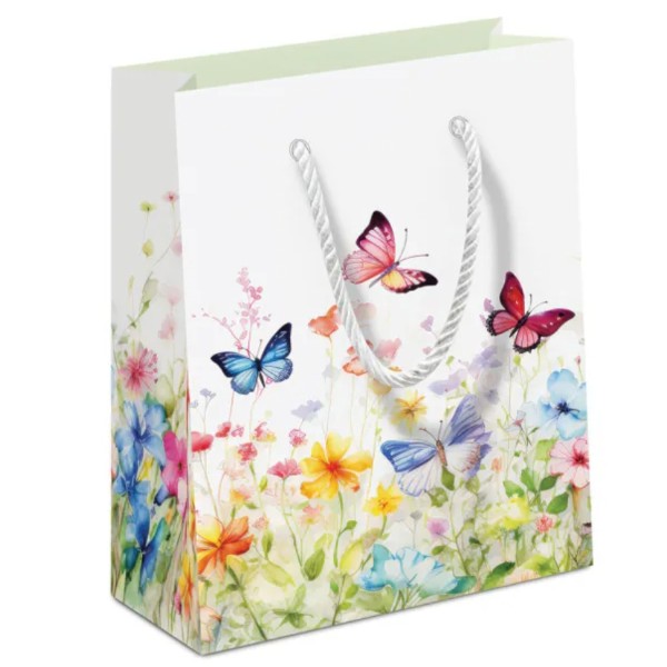 Paberist kinkekott Butterflies in the Field